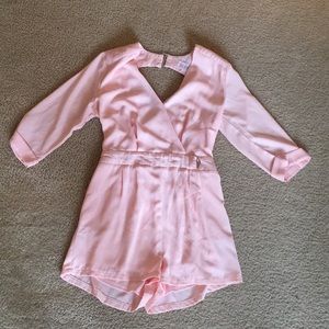 light pink romper